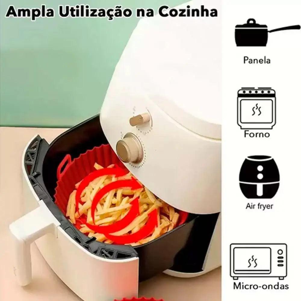 Kit com 6 Capas de Silicone para Air Fryer - Várias Medidas