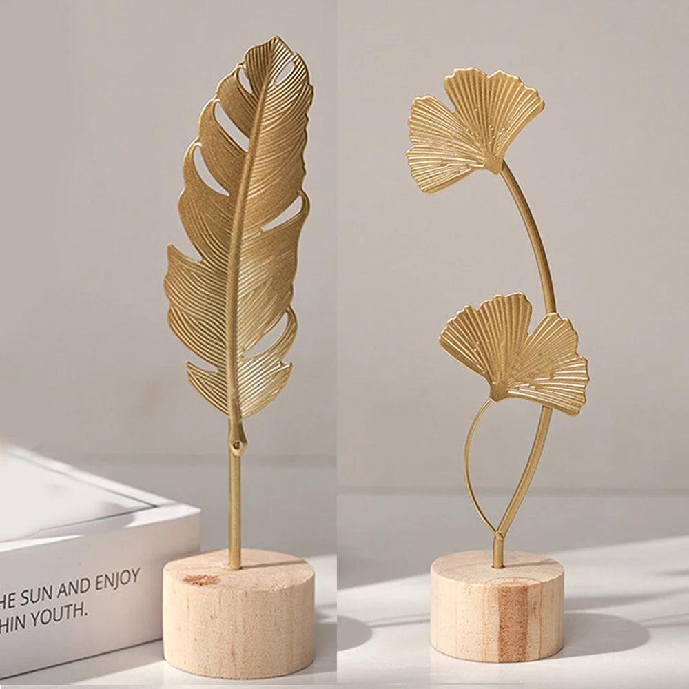 Escultura Nordica Gold. Artesanato de Luxo