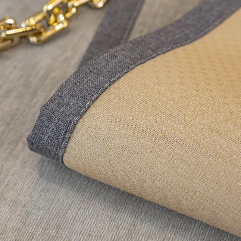 Capa de Sofá Luxuosa em Chenille Bordado, Moderna, Antiderrapante e Versátil.