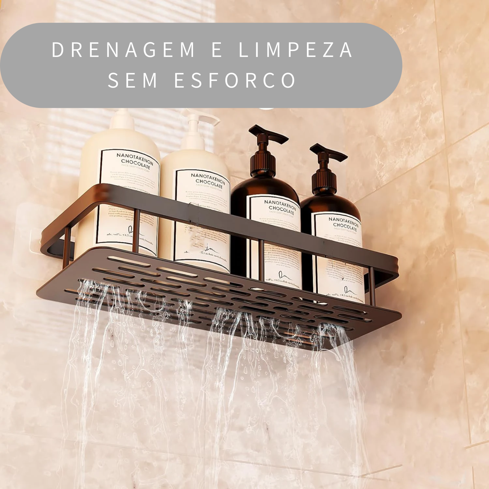 Suporte Organize Fácil - Prateleira para Banheiro