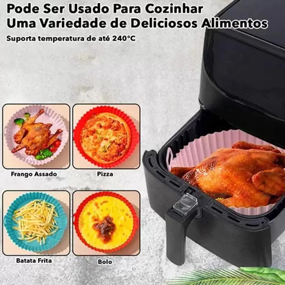 Kit com 6 Capas de Silicone para Air Fryer - Várias Medidas