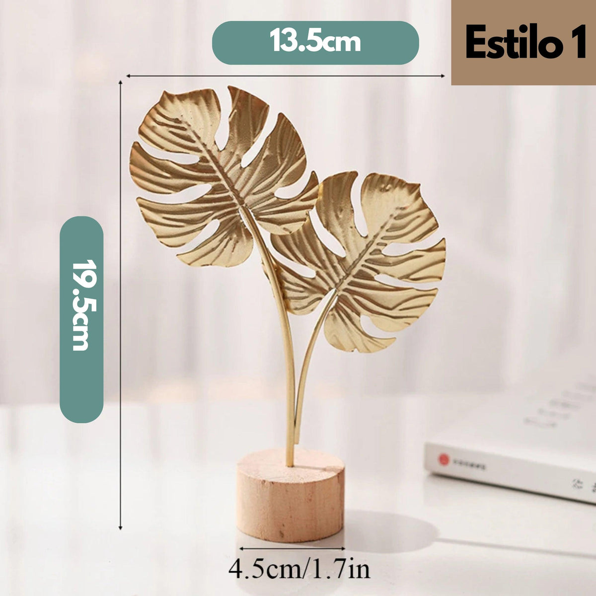 Escultura Nordica Gold.  Artesanato de Luxo