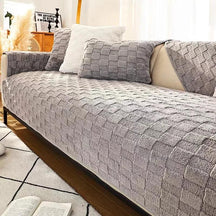 Capas de Veludo Luxuosas e Antiderrapantes. Conforto e Elegância para sua Sala de Estar!
