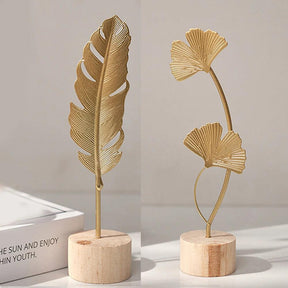 Escultura Nordica Gold.  Artesanato de Luxo