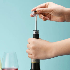 Abridor de Vinho Elétrico Recarregável com Cortador de Lacre - Portátil e Automático