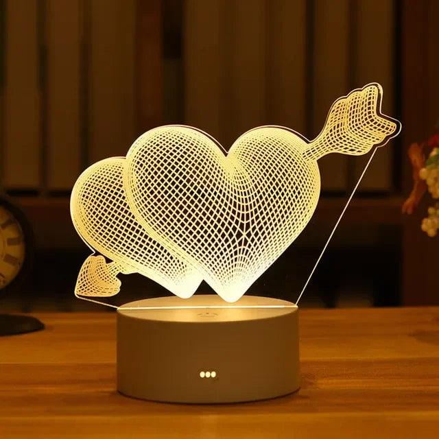 Luminária LED Personalizada – Mensagens Exclusivas para Encantar Seu Lar