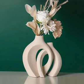 Conjunto de Vasos de Cerâmica Estilo Nórdico Moderno.