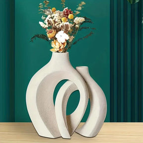 Conjunto de Vasos de Cerâmica Estilo Nórdico Moderno.