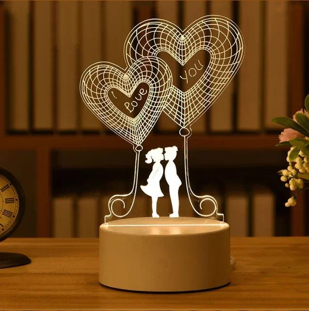 Luminária LED Personalizada – Mensagens Exclusivas para Encantar Seu Lar